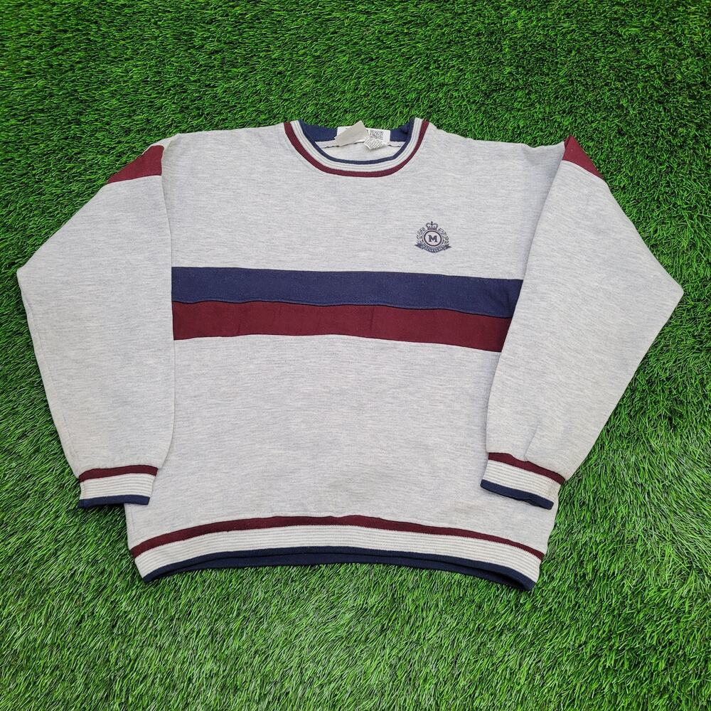 Vintage 90s MacGregor Ringer Sweatshirt Womens XL 22x23 Boxy